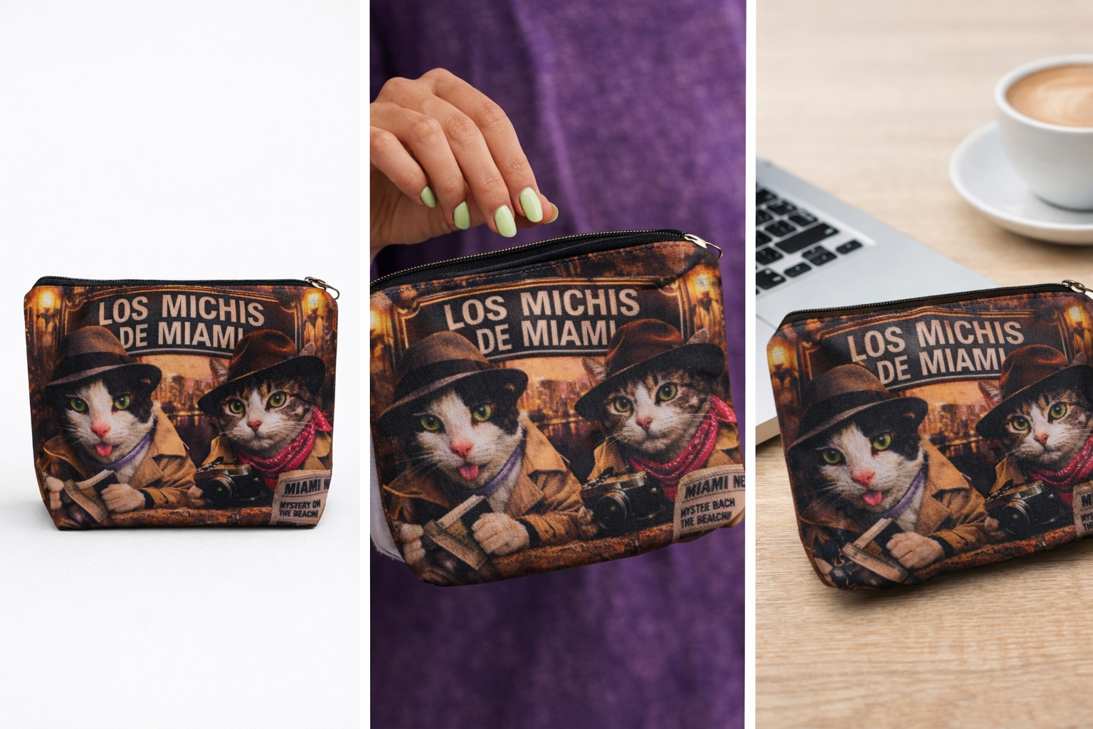 Neceser - bolsito Michis Detectives-vintage edition