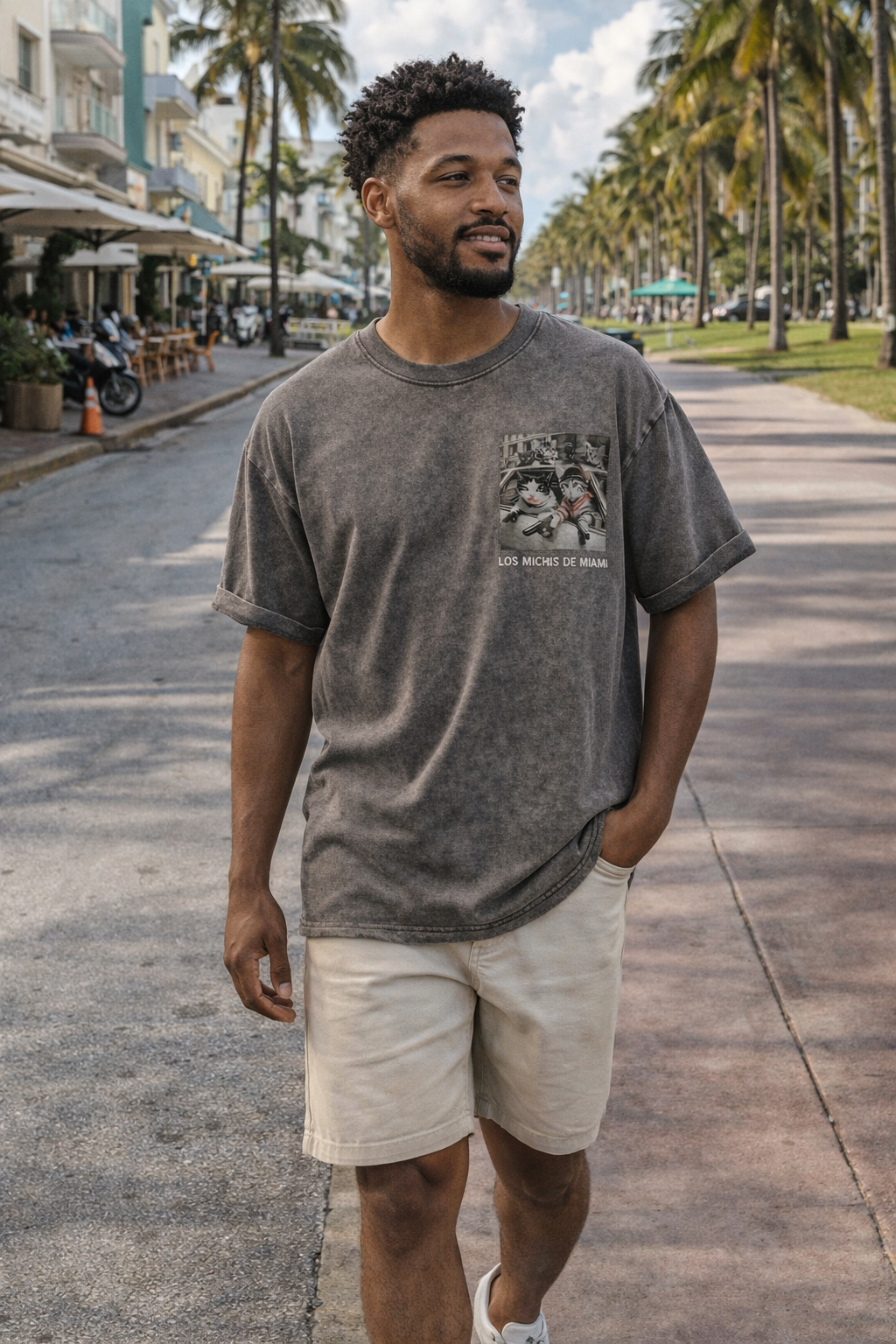 Michis detetives - camiseta manga corta oversize
