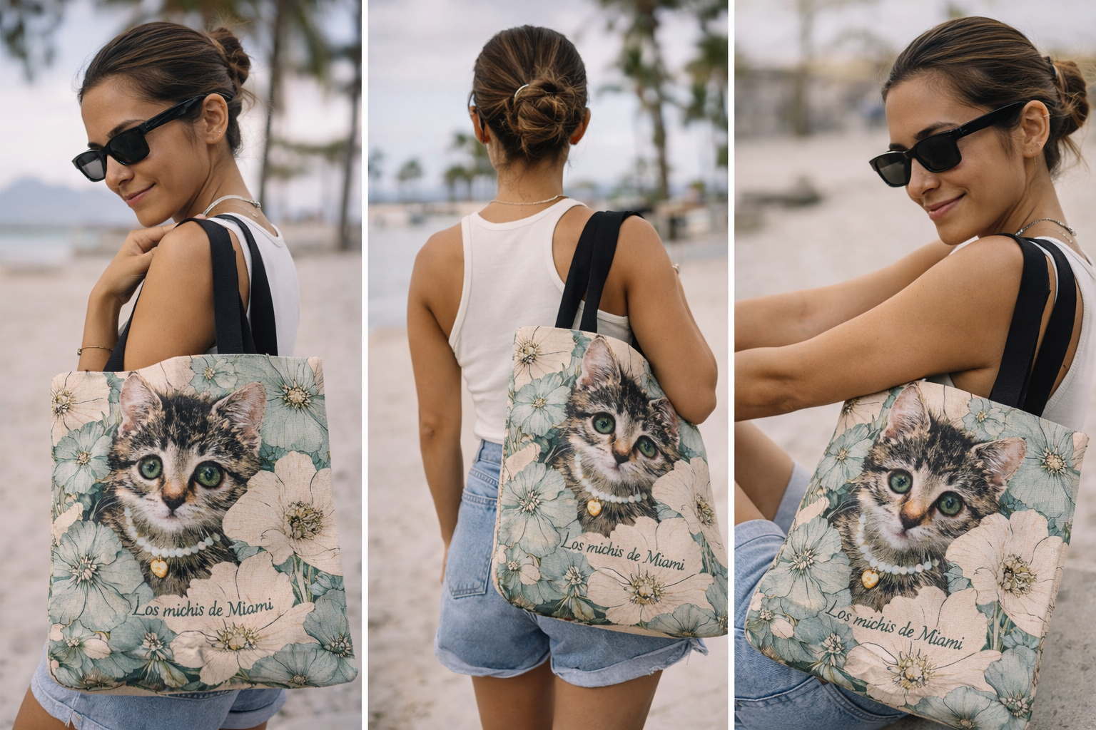 PREVENTA - Michi en flor - Tote bag